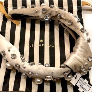 LeLe Sadoughi pearl and crystal headband